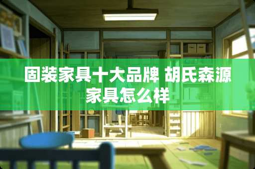 固装家具十大品牌 胡氏森源家具怎么样