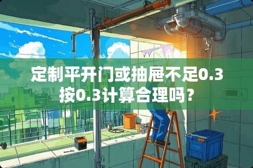 定制平开门或抽屉不足0.3按0.3计算合理吗？