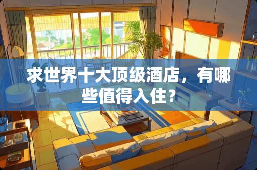 求世界十大顶级酒店，有哪些值得入住？