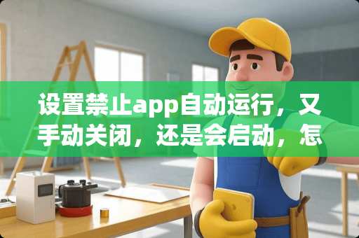 设置禁止app自动运行，又手动关闭，还是会启动，怎么办？