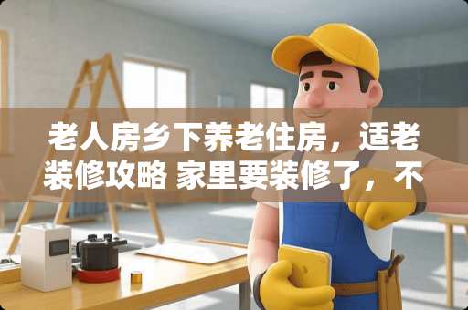 老人房乡下养老住房，适老装修攻略 家里要装修了，不知道要选什么样的公司怎么办