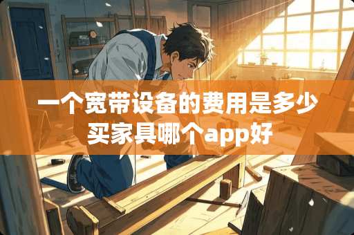 一个宽带设备的费用是多少 买家具哪个app好