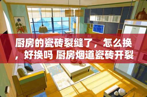 厨房的瓷砖裂缝了，怎么换，好换吗 厨房烟道瓷砖开裂，可以用大理石重新贴吗