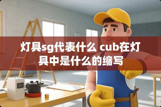 灯具sg代表什么 cub在灯具中是什么的缩写