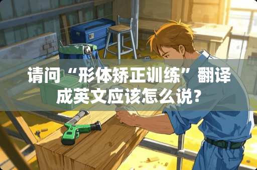 请问“形体矫正训练”翻译成英文应该怎么说？