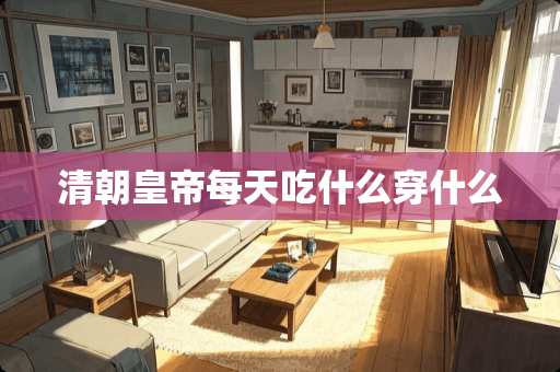 清朝皇帝每天吃什么穿什么