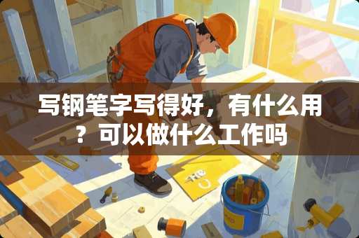 写钢笔字写得好，有什么用？可以做什么工作吗