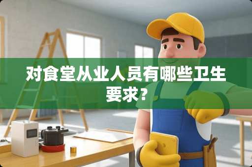 对食堂从业人员有哪些卫生要求？