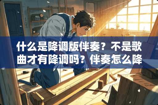 什么是降调版伴奏？不是歌曲才有降调吗？伴奏怎么降调？