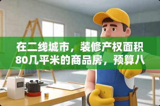 在二线城市，装修产权面积80几平米的商品房，预算八万块够吗 95平米房子，预算不过8万，能装到什么效果