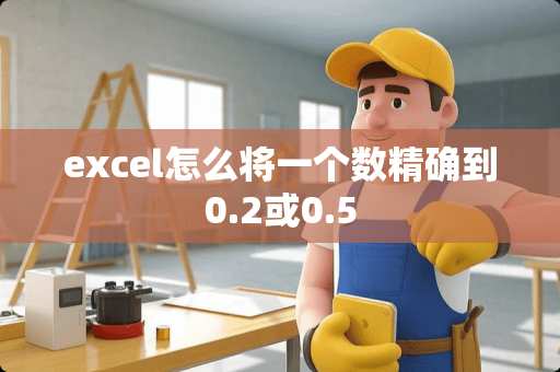 excel怎么将一个数精确到0.2或0.5