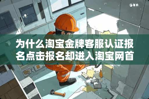 为什么淘宝金牌客服认证报名点击报名却进入淘宝网首页
