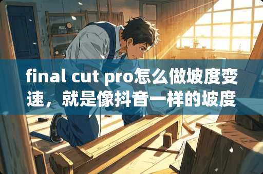 final cut pro怎么做坡度变速，就是像抖音一样的坡度变速