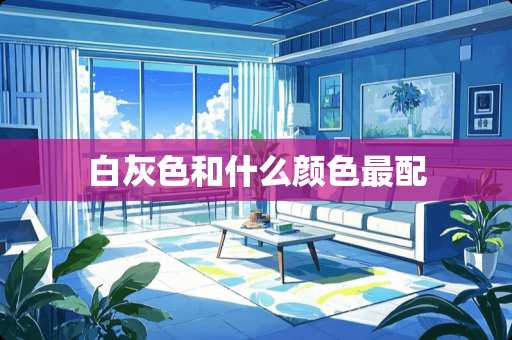 白灰色和什么颜色最配