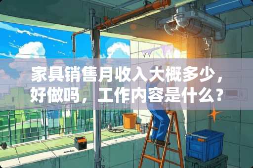 家具销售月收入大概多少，好做吗，工作内容是什么？