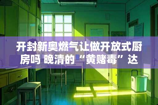 开封新奥燃气让做开放式厨房吗 晚清的“黄赌毒”达到了怎样的历史高度