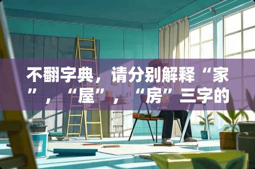 不翻字典，请分别解释“家”，“屋”，“房”三字的意思 外形看起来差不多的一套沙发，网上价格为什么比实体店便宜将近一半
