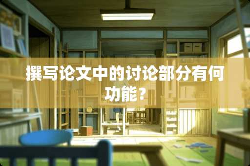 撰写论文中的讨论部分有何功能？