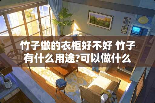 竹子做的衣柜好不好 竹子有什么用途?可以做什么