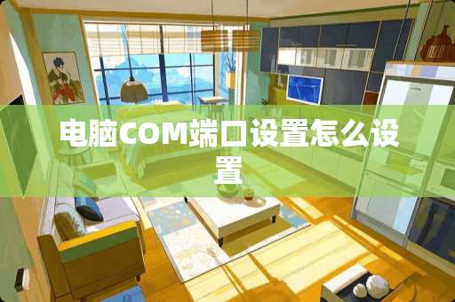 电脑COM端口设置怎么设置