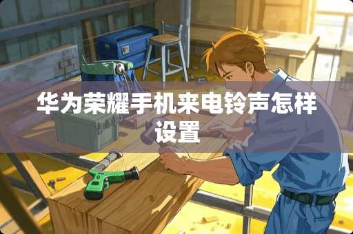 华为荣耀手机来电铃声怎样设置