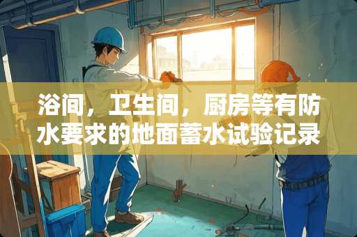 浴间，卫生间，厨房等有防水要求的地面蓄水试验记录怎么填