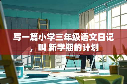 写一篇小学三年级语文日记，叫 新学期的计划