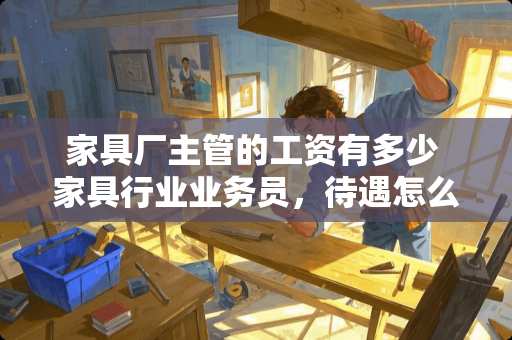 家具厂主管的工资有多少 家具行业业务员，待遇怎么提成