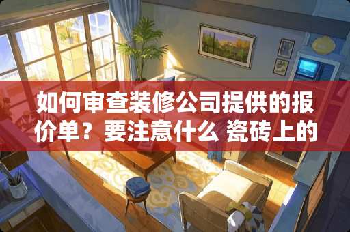 如何审查装修公司提供的报价单？要注意什么 瓷砖上的黑字怎么清除掉