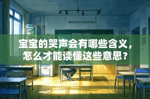 宝宝的哭声会有哪些含义，怎么才能读懂这些意思？