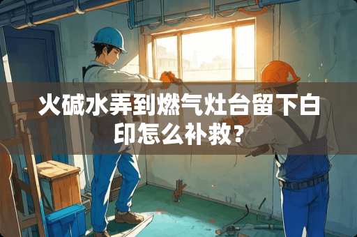 火碱水弄到燃气灶台留下白印怎么补救？