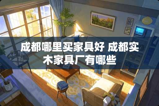 成都哪里买家具好 成都实木家具厂有哪些