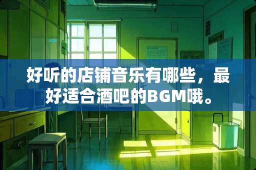 好听的店铺音乐有哪些，最好适合酒吧的BGM哦。