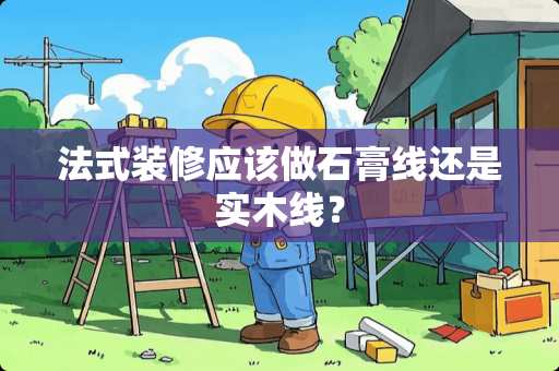 法式装修应该做石膏线还是实木线？