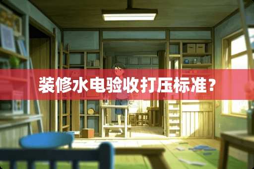 装修水电验收**标准？