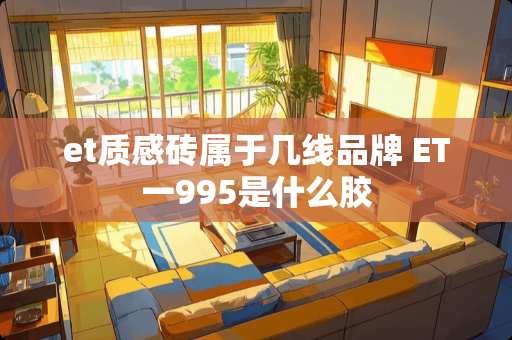 et质感砖属于几线品牌 ET一995是什么胶