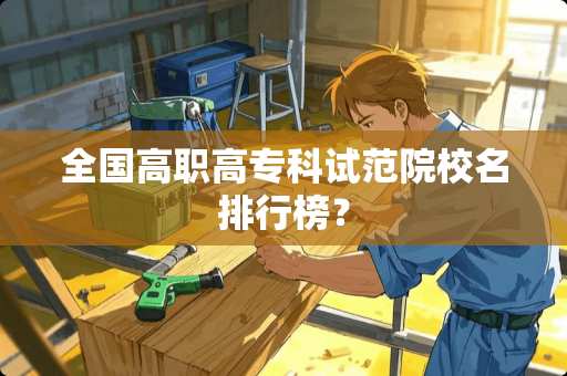 全国高职高专科试范院校名排行榜？