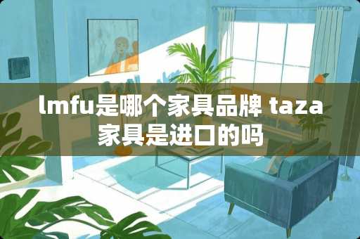 lmfu是哪个家具品牌 taza家具是进口的吗