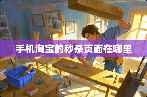 手机淘宝的秒杀页面在哪里