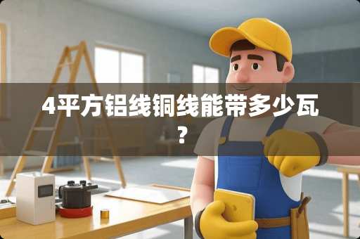4平方铝线铜线能带多少瓦？