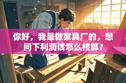 你好，我是做家具厂的，想问下利润该怎么核算？