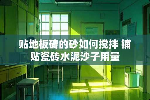 贴地板砖的砂如何搅拌 铺贴瓷砖水泥沙子用量