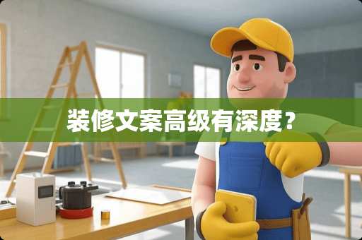 装修文案高级有深度？
