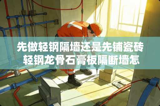 先做轻钢隔墙还是先铺瓷砖 轻钢龙骨石膏板隔断墙怎么贴墙砖