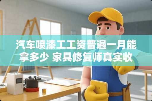 汽车喷漆工工资普遍一月能拿多少 家具修复师真实收入