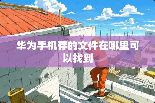 华为手机存的文件在哪里可以找到