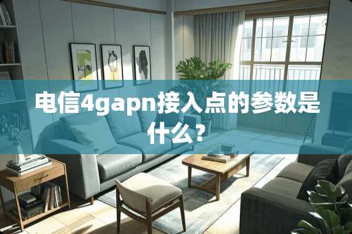 电信4gapn接入点的参数是什么？