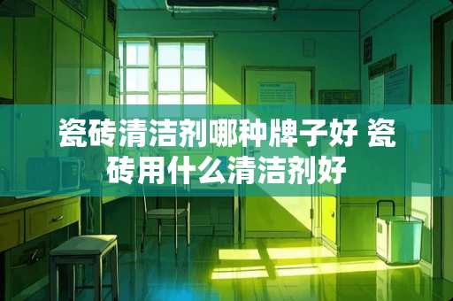 瓷砖清洁剂哪种牌子好 瓷砖用什么清洁剂好