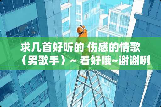 求几首好听的 伤感的情歌（男歌手）~ 看好哦~谢谢咧.