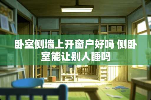 卧室侧墙上开窗户好吗 侧卧室能让别人睡吗